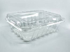 HSQY 5.1 X 5.1 X 2.6 Inch Clear PET Plastic Clamshells Food Container