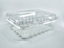 HSQY 5.1 X 5.1 X 2.6 Inch Clear PET Plastic Clamshells Food Container