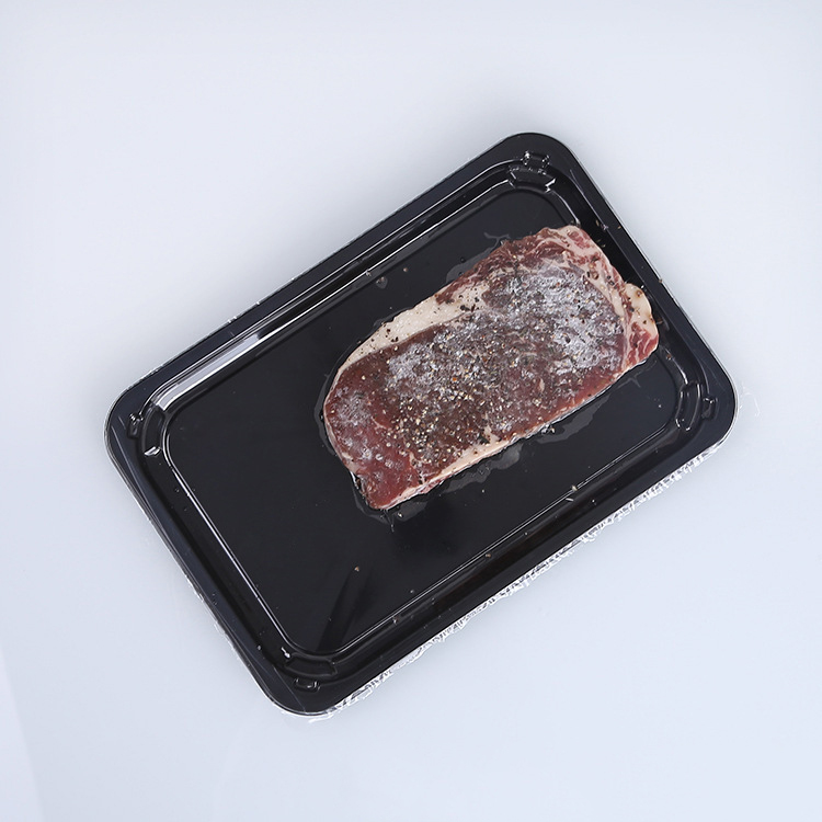 HSQY 9.84x6.69 Inch Disposable Rectangle PET Meat Plastic Tray