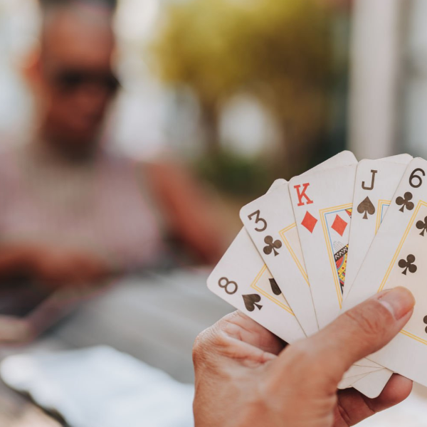 Cutting PVC sheet into playing cards