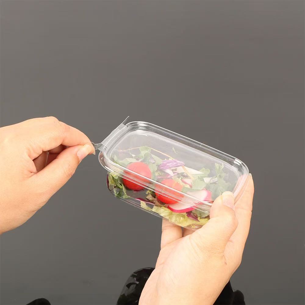 HSQY 9.1 X 6.9 X 3.5 Inch Clear PET Plastic Clamshells Fruit Container
