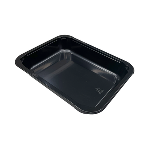 Model 022 - 19 oz Rectangle White CPET Tray