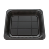 Model 003 - 88 oz Rectangle Black CPET Container