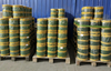 PVC màu xanh lá cây màu cứng cho hàng rào cây nhân tạo