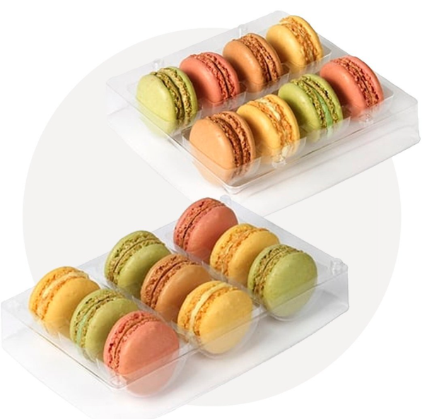 HSQY 7.1 X 4.9 X 2 Inch Plastic Food Blister Insert Tray