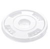 Compostable Clear PLA Flat Lids Biodegradable Cold Drink Cup Lids