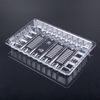 HSQY 8.66x6.69 Inch Disposable Rectangle Clear PET Plastic Tray