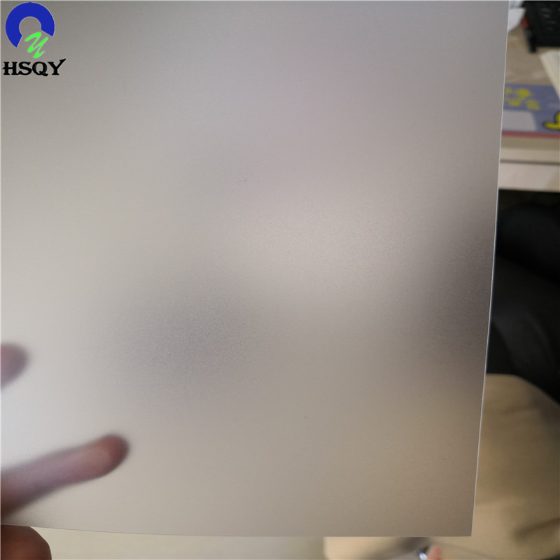 Rigid PVC transparent frosted sheet for partitions
