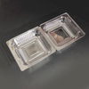 5.3 x 4.8 x 2.8 inch Clear Hinged PS Container