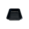Model HS32 - 37 Oz Rectangle Black CPET Tray for Prep Meals