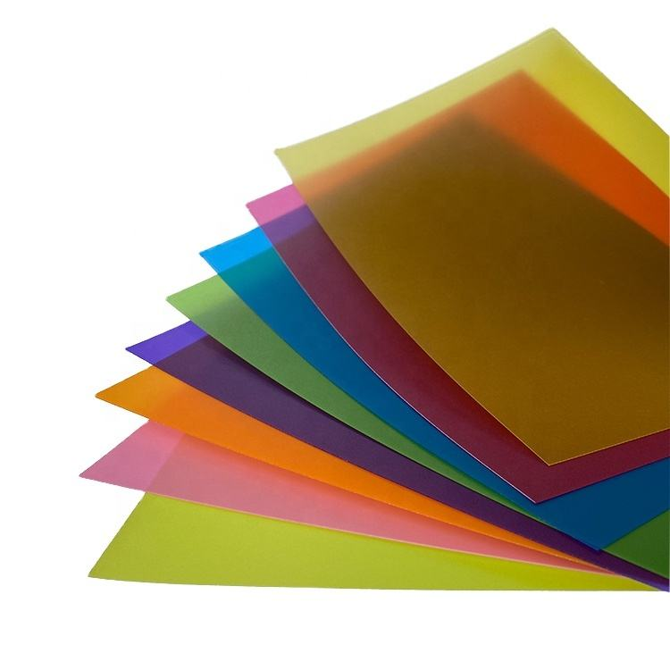 HSQY 0.6mm Translucent Matte Colored Polypropylene PP Plastic Sheet