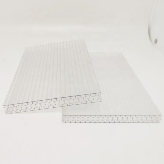 Hsqy Multiwall -Dachpaneele Wabenpolycarbonat Plastikfolie