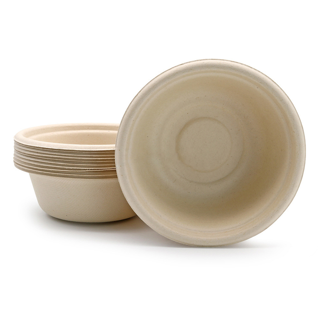 8oz 12oz 16oz 20oz 24oz 32oz Bagasse Round Soup & Salad Bowl