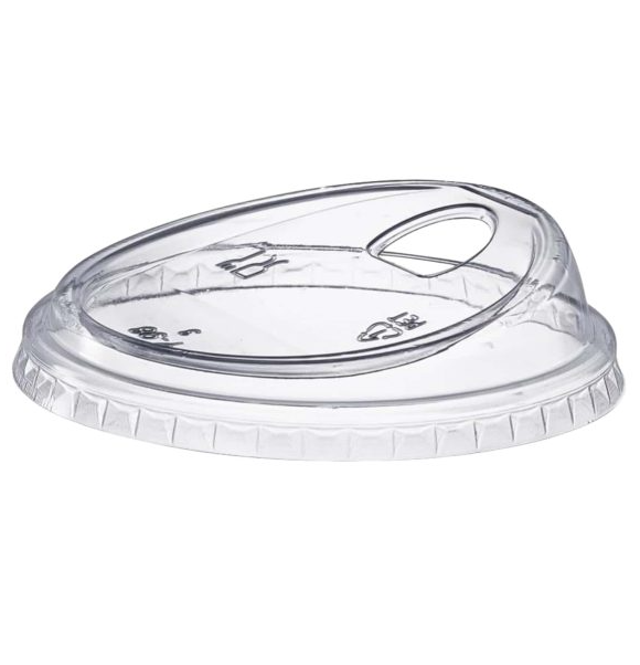HSQY Style 2 Clear PET Plastic Cup Lids