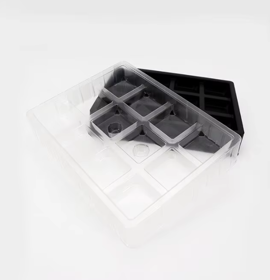 HSQY Custom Size Black Plastic Blister Insert Tray