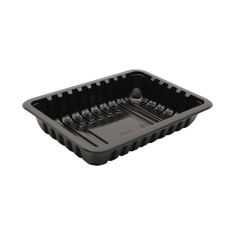 HSQY 8.7X5.1X2.4 In Rectangle Black Plastic PP High Barrier Tray