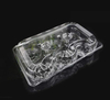 6 Compartment Clear PS Plastic Egg Tart Container, Rectangular Hinged Muffin Cake Mooncake Box