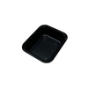 Model 010 - 22 oz Rectangle Black CPET Tray