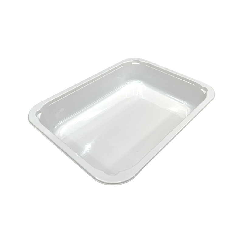 Model 002 - 27 oz Rectangle Black CPET Tray