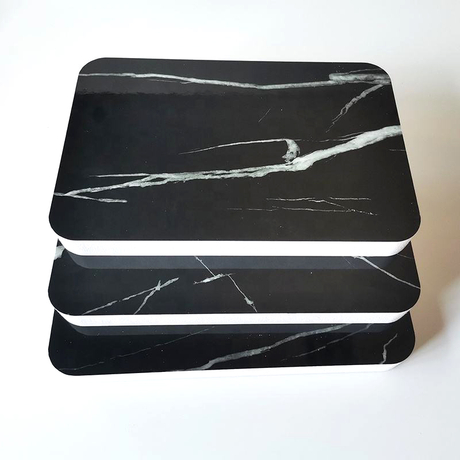 Hsqy mapulanga mavele PVC laminated bodo marble ku khavisa rirhangu phanele