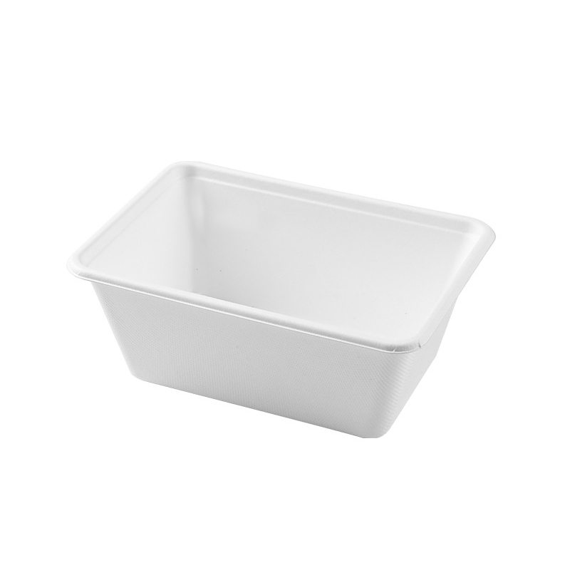 17Oz 21Oz 27oz 32Oz 32Oz Bagasse Akwatin abincin rana tare da lids, 100% m