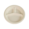 Disposable 3 Compartment Cornstarch Plates, 8