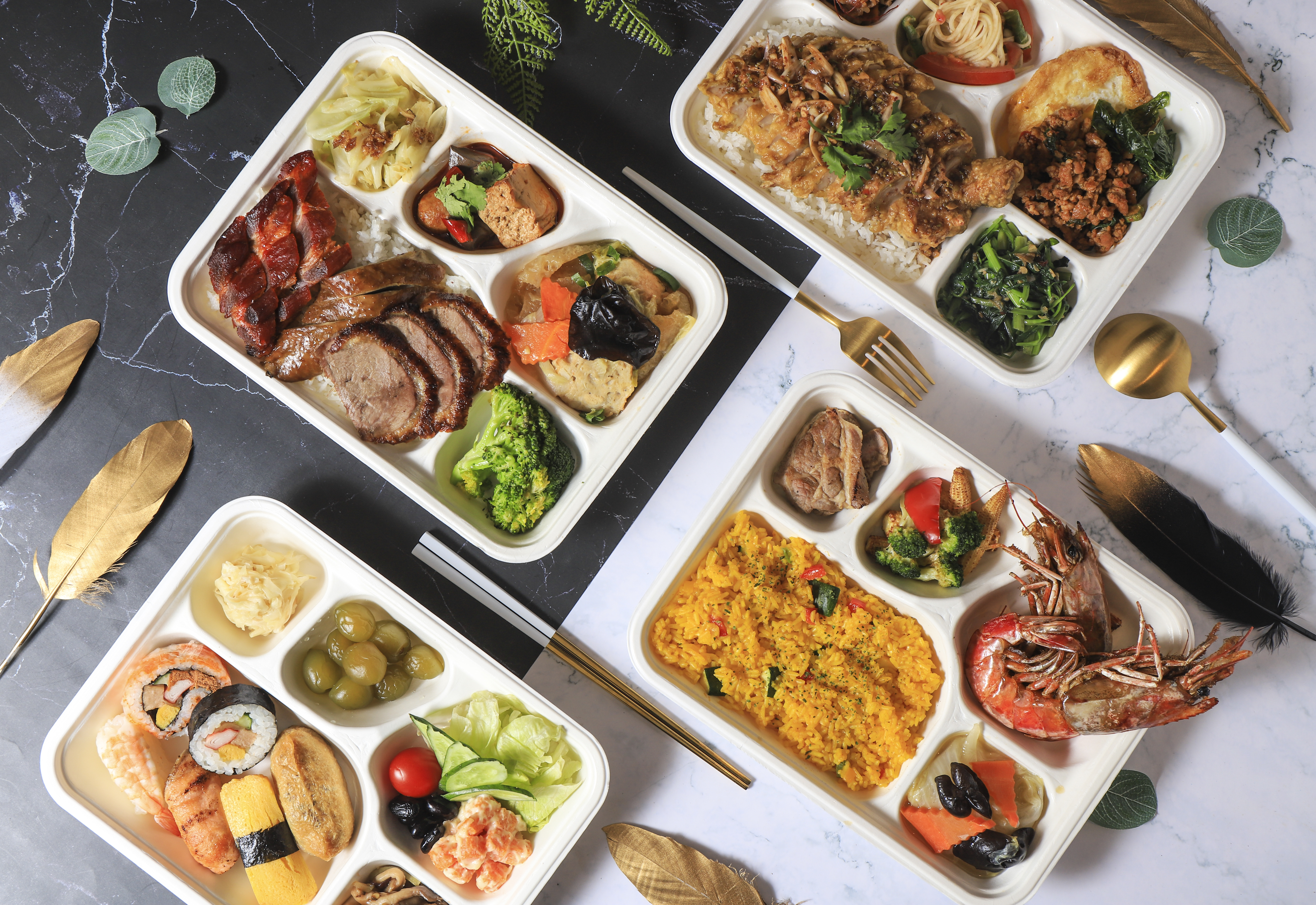 Model JC01 - 27 oz Rectangle Black CPET Tray