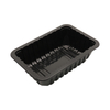 HSQY 8.7X5.1X2.4 In Rectangle Black Plastic PP High Barrier Tray