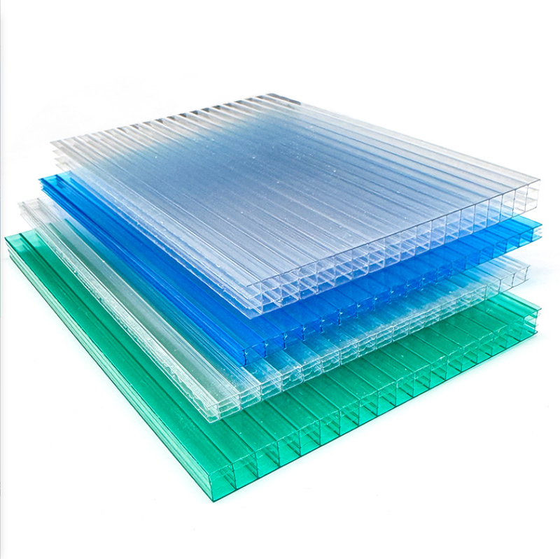HSQY Multiwall Roof Panels Honeycomb Polycarbonate Plastic Sheet
