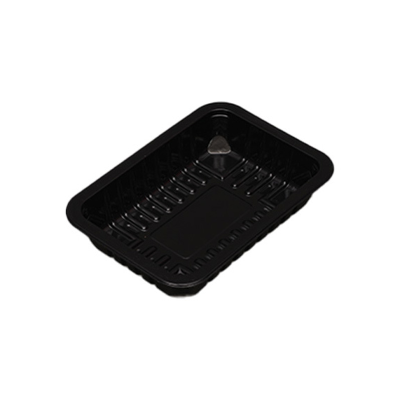 HSQY 8.7X5.1X1.2 In Rectangle Black Plastic PP High Barrier Tray