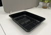 Model 007 - 118 oz. Rectangle CPET Black Container