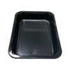 Model 002 - 27 oz Rectangle Black CPET Tray