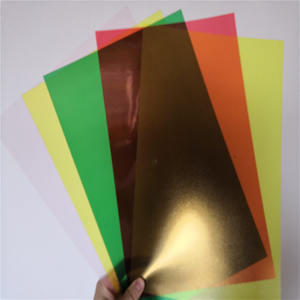 Colourful Transparent PVC A4 Size Sheet For Stationery Binding Cover