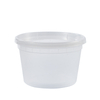 HSQY 8 oz. Disposable Clear PP Plastic Takeout Lunch Bowl With Lids