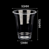 HSQY 12oz 17oz 24oz 95mm Diameter U-Shape Clear Plastic PP Injection Cups