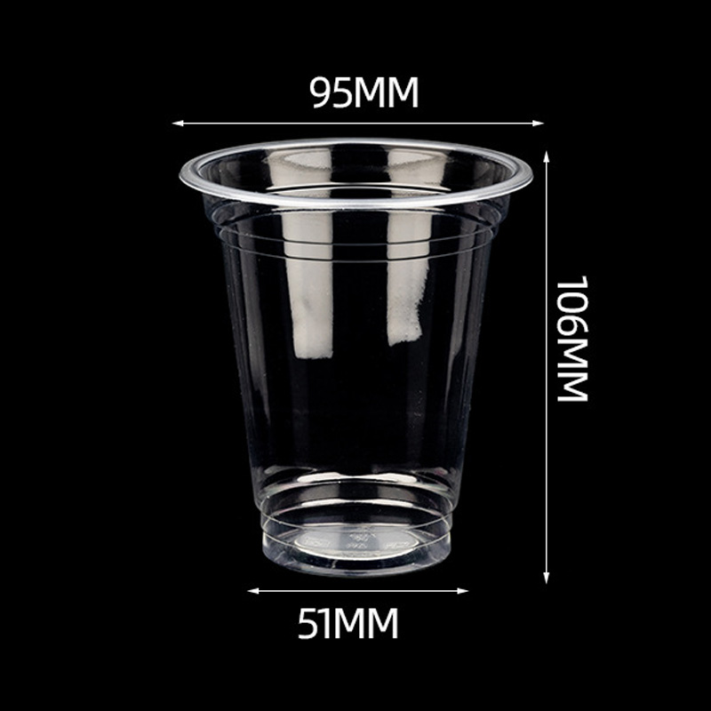 HSQY 12oz 17oz 24oz 95mm Diameter U-Shape Clear Plastic PP Injection Cups
