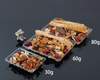 HSQY 6.29x6.29 Inch Disposable Square Clear PET Vegetables Fruits Plastic Tray