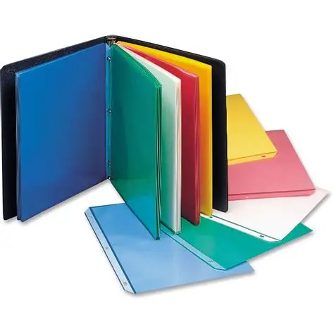 HSQY A4 A5 A6 Colored Polypropylene Sheet for Loose-leaf Journal Notebook Dividers