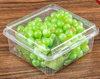 HSQY 6.7 X 6.7 X 3.5 Inch Clear PET Plastic Square Fruit Clamshells Container