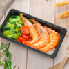 Model 030 - 10 oz Rectangle Black CPET Tray