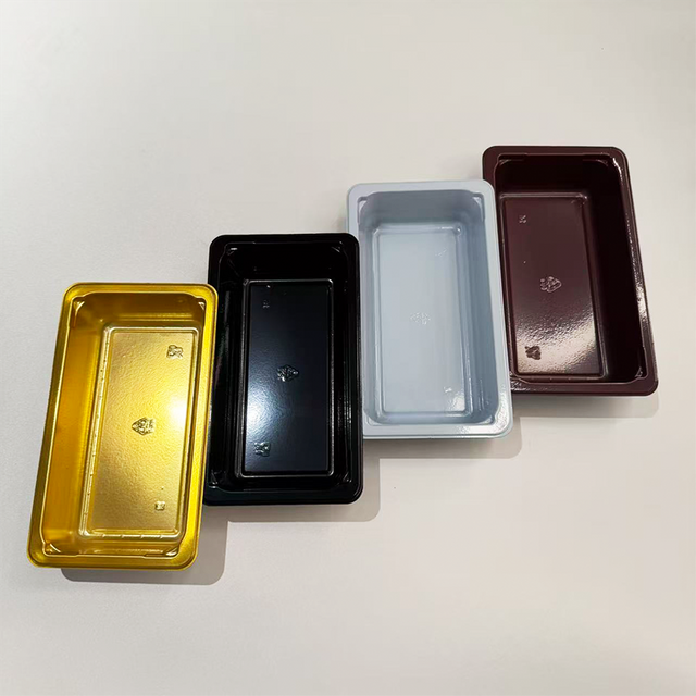 10 oz Rectangle Dual-Color Aviation CPET Food Tray