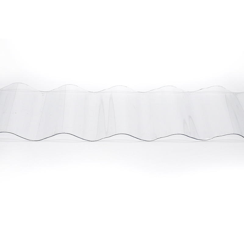 HSQY Amber Smoke Grey Wave Plastic Corrugated Polycarbonate Roofing Sheet
