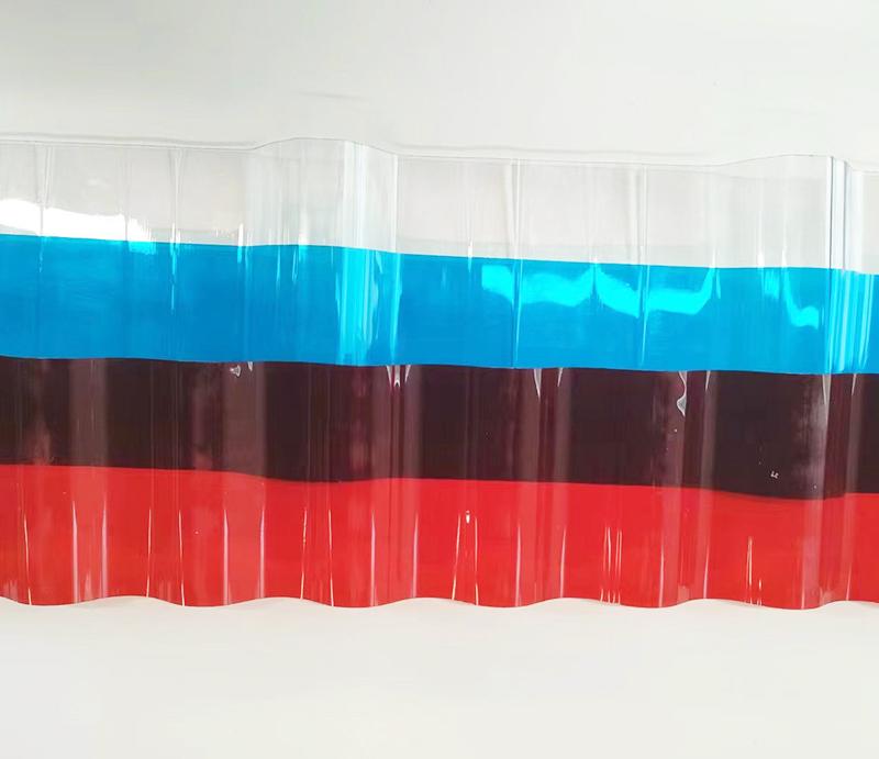 HSQY 2mm 3m 5m Clear Corrugated Plastic Roofing Polycarbonate Sheet 