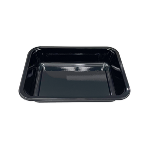 Mô hình YT01 - Khay cpet màu đen hình chữ nhật 17 oz