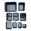Model 031 - 17 oz Rectangle Black CPET Tray 