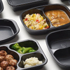 Custom Design Disposable Black CPET Fast Food Tray