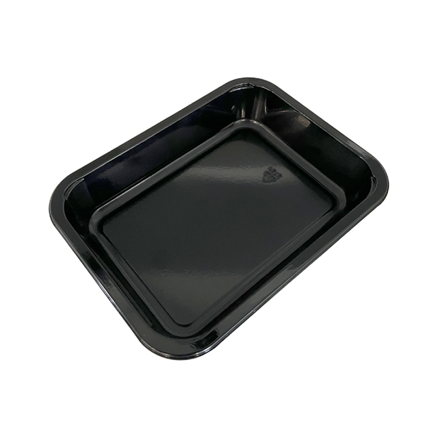 Model JC01 - 27 oz Rectangle Black CPET Tray