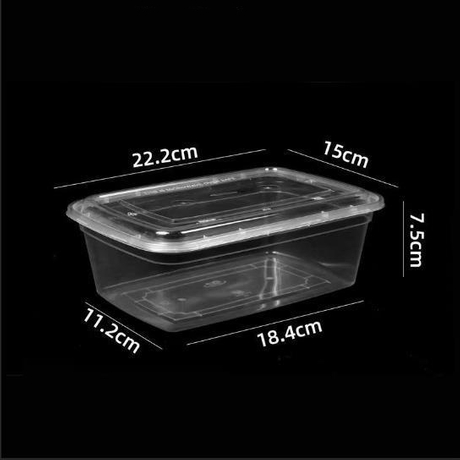 HSQY 7.09X4.72X2.76 In Rectangle Clear Plastic PP High Barrier Tray