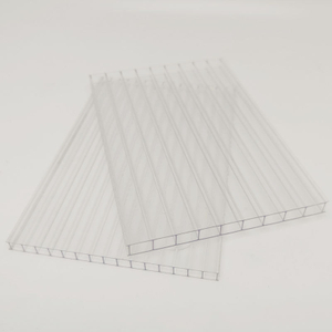 HSQY 4mm Twinwall Colored Policarbonate Fișe de acoperișuri de policarbonat Bolicarbonat