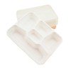 3 4 5 Compartment PLA Lunch Box with Lids, Take Out Food Containers, 100% compostable